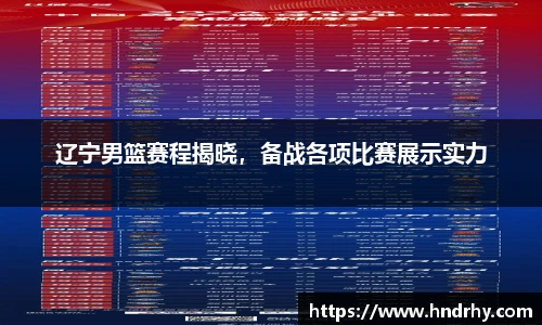 辽宁男篮赛程揭晓，备战各项比赛展示实力